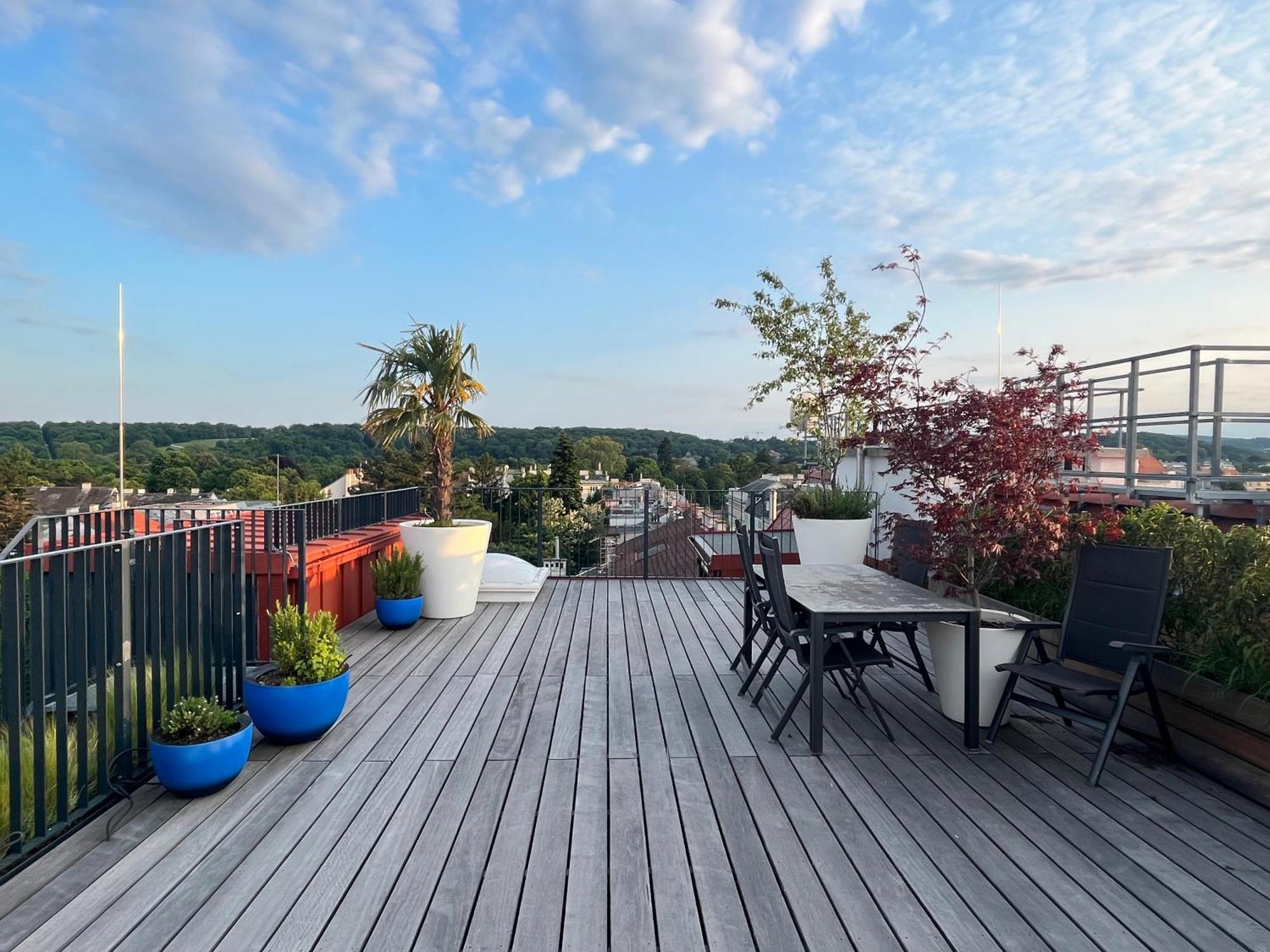 Grosszuegiges Dachterrassen-Appartment Mit Klimaanlage Und Wunderbarem Ausblick Wien Exterior foto